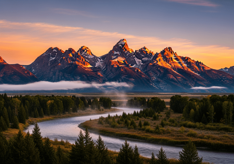 First Light at Grand Teton National Park